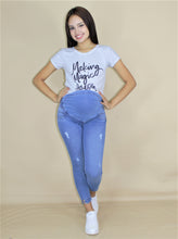 Cargar imagen en el visor de la galería, Pantalón Tobillero B/A Con Abertura - 1331
