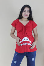 Cargar imagen en el visor de la galería, Polo maternidad con estampado bebé
